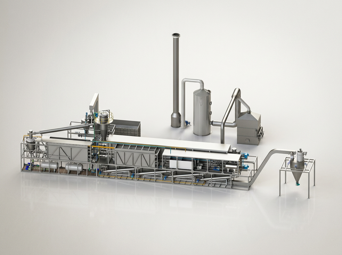 Pyro System PU500 continuous pyrolysis plant